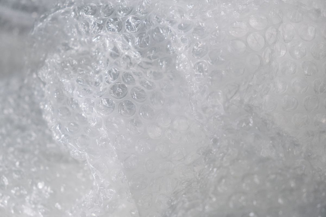 Close-up of protective bubble wrap